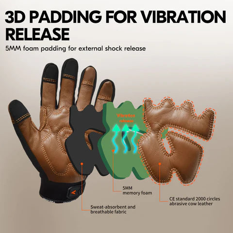 VibeDamp Medium-Duty Mechanics Gloves