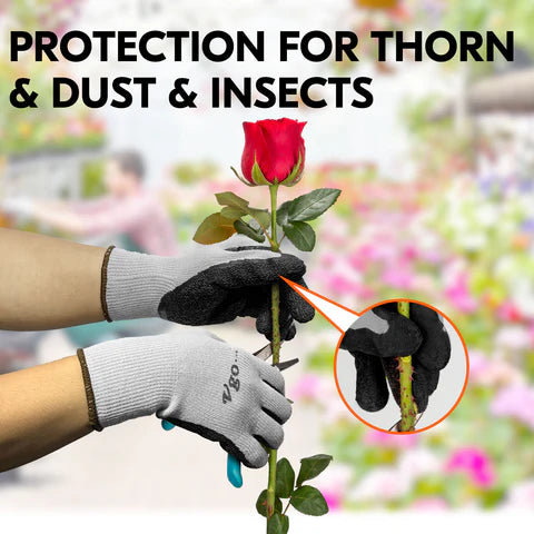 GardenGrip Latex-Coated Work Gloves