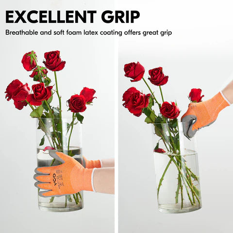 CutGuard ANSI Level 3 Cut-Resistant Latex Work Gloves