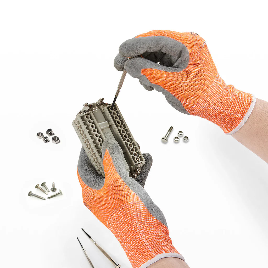 CutGuard ANSI Level 3 Cut-Resistant Latex Work Gloves