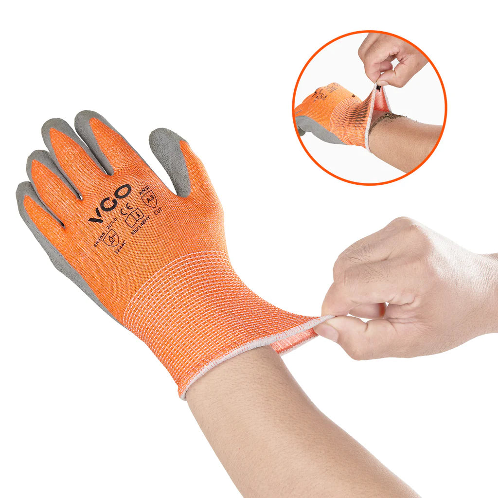 CutGuard ANSI Level 3 Cut-Resistant Latex Work Gloves