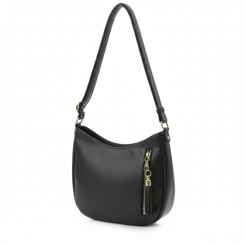 Whipstitch Hobo Shoulder Bag