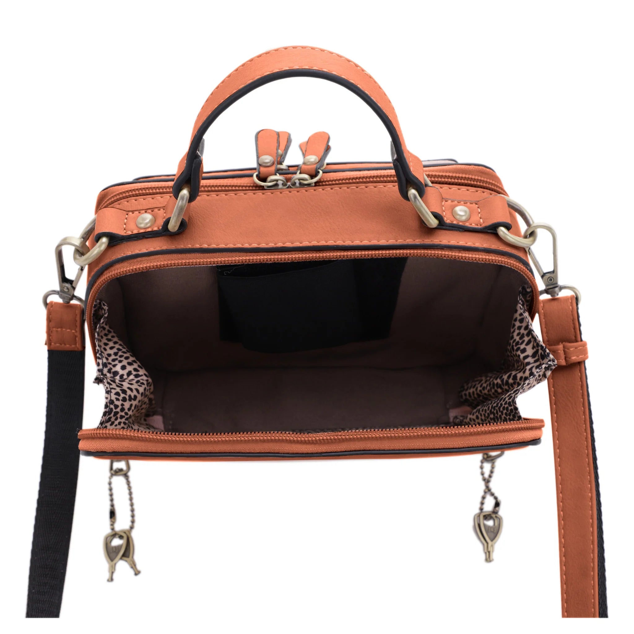 Compact Lockable Crossbody Satchel
